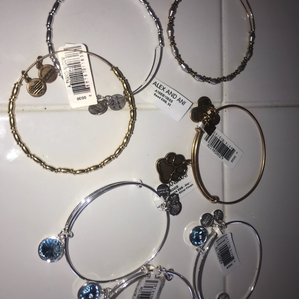 7 NEW Alex & Ani Bracelets